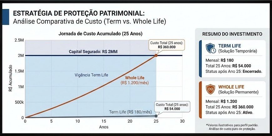 Gráfico de Whole Life vs BTID