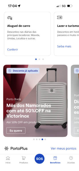 App Porto Bank - Benefícios Dia dos Namorados 2